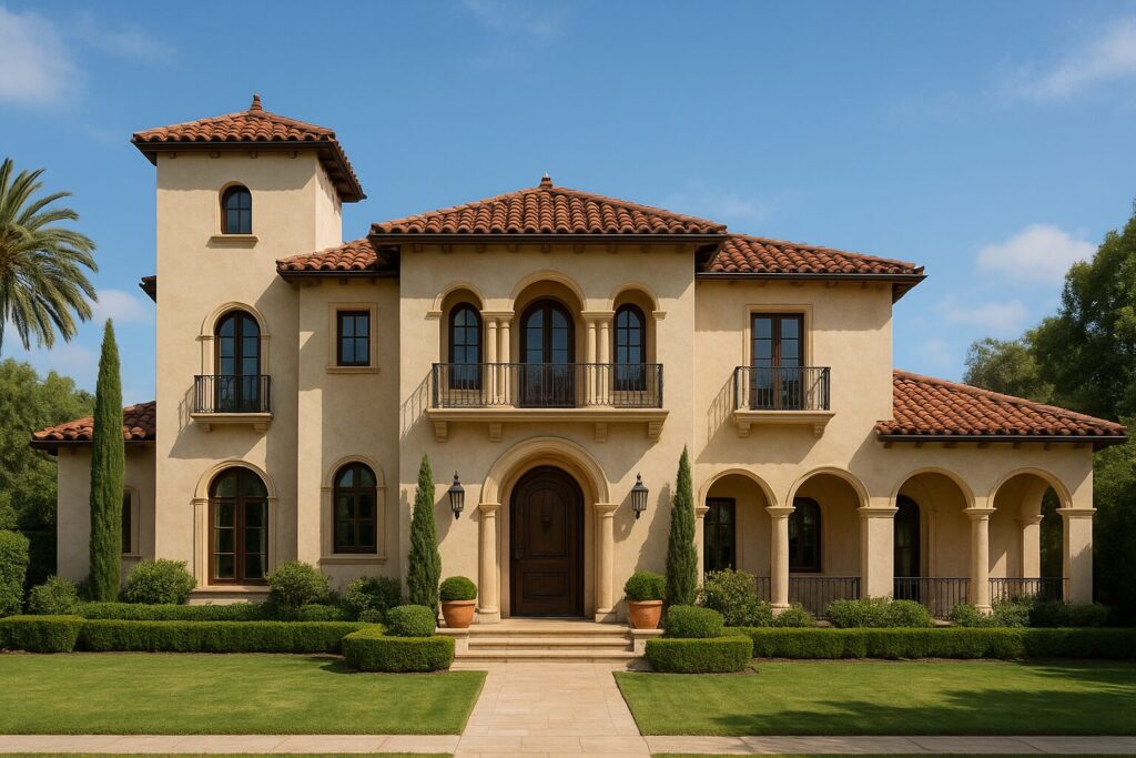 A Classic Mediterranean Architecture Mansion 