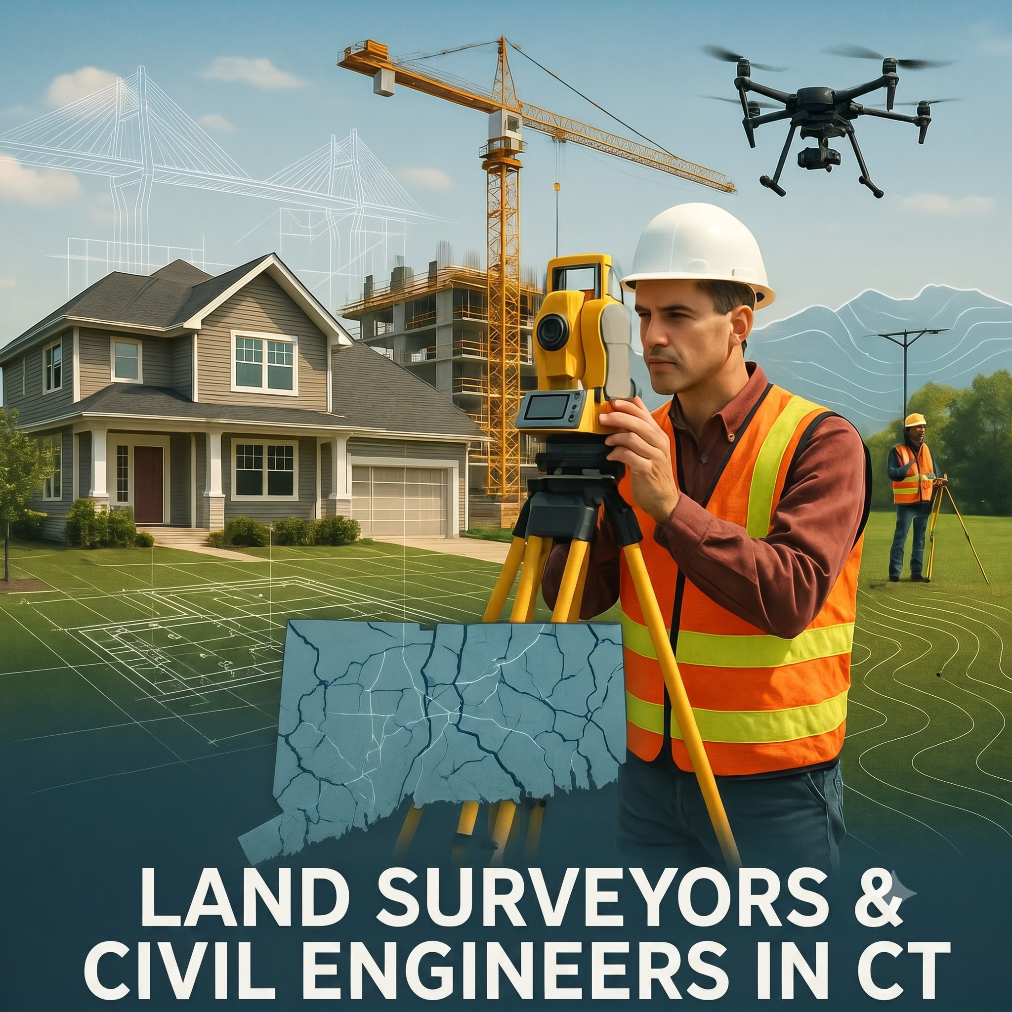 Licensed Land Surveyors & Civil Engineers in Connecticut by County
