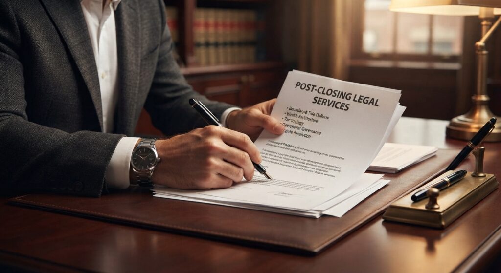Post-Closing Legal Services